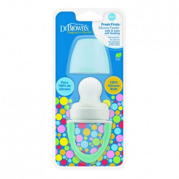 Продукт Dr.Brown's Fresh Grey - Силиконова чесалка за пресни плодове 4m+ - 0 - BG Hlapeta